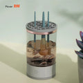 Makeup Brush Cleaner Machine USB Powered Electric Make-Up Brush Cleaner Dryer Dust-Proof for All Size Beauty Makeup Brushes Set